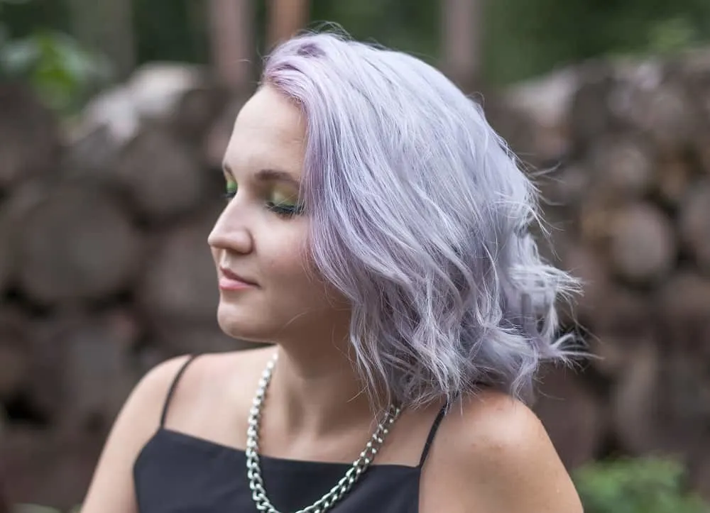 silver lilac hair