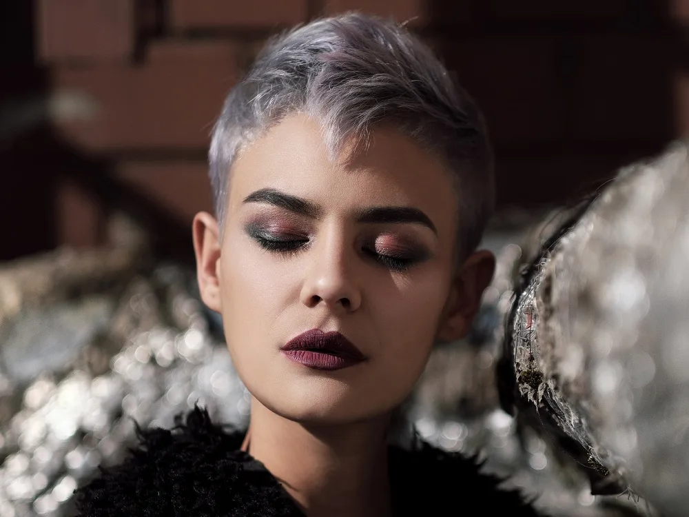 silver pixie cut for thin hair