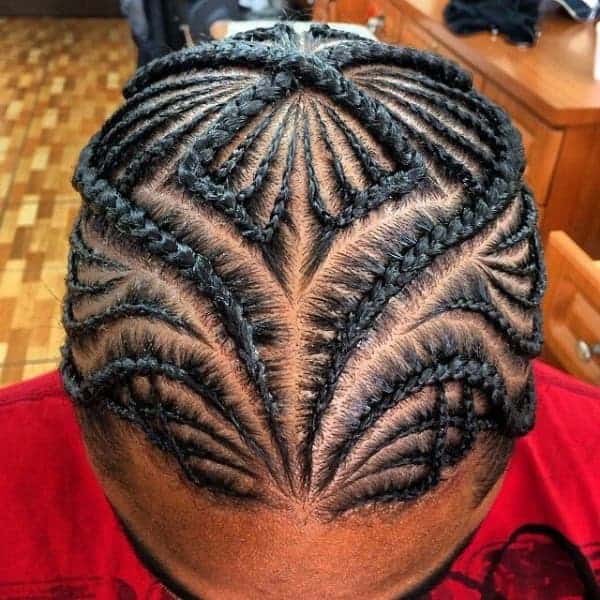 single braided hairstyle for men