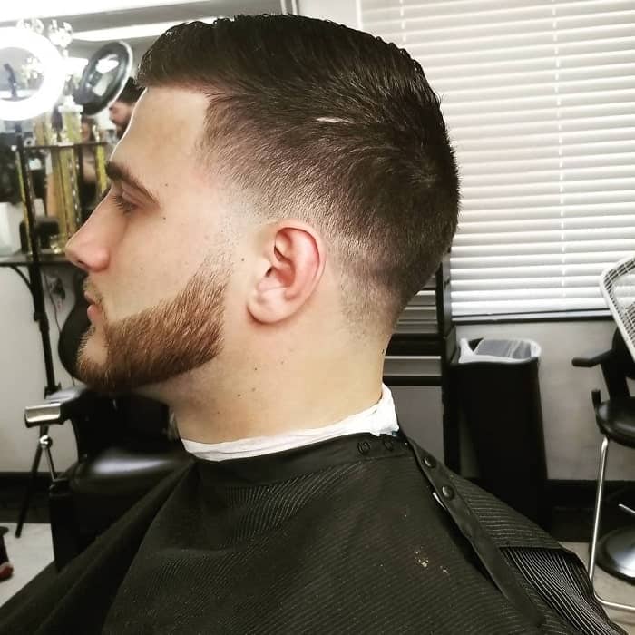 Comb Over with Low Skin Fade