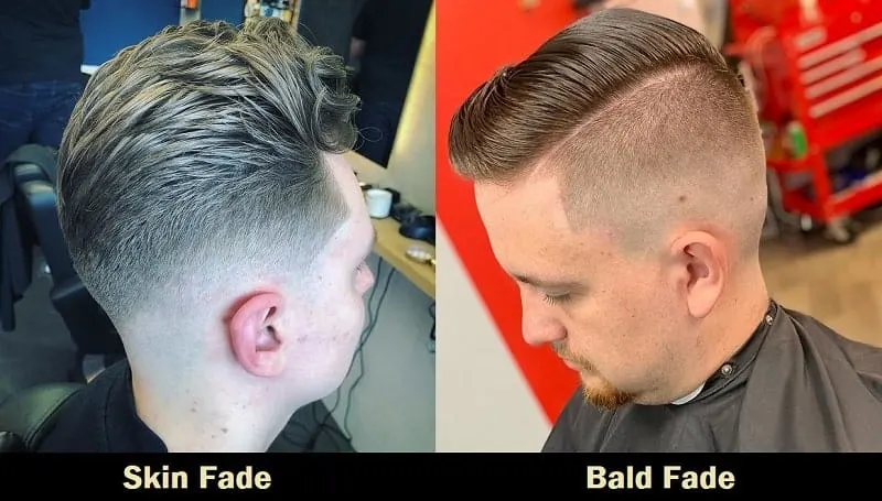 skin fade vs bald fade