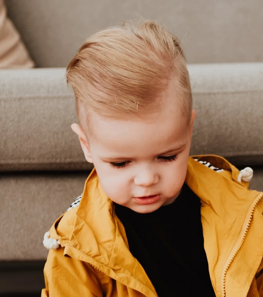 slick back haircut for 2 year old boys