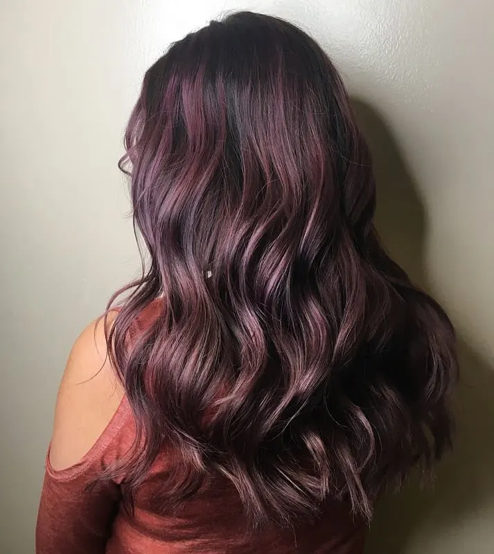 smokey violet hair