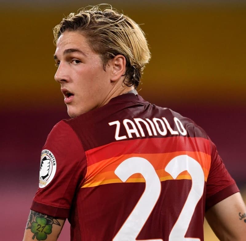 Nicolo Zaniolo - soccer hairstyle