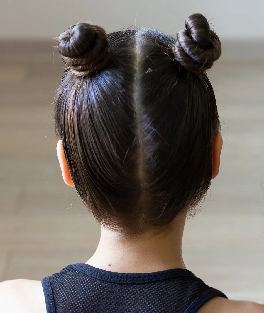 space buns for gymnastic
