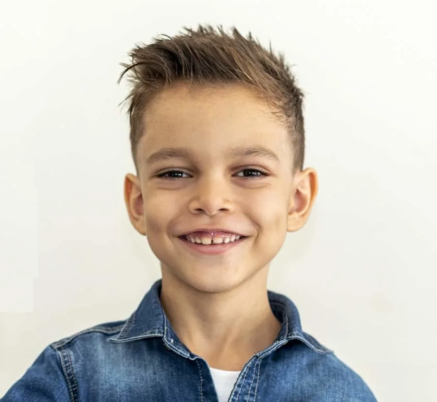 spikey hair with undercut for boys