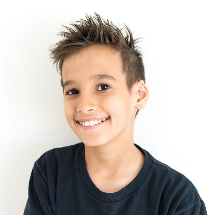 spiky hair for 11 year old boy