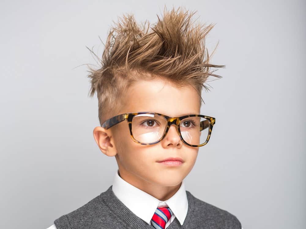 spiky messy haircut for 9 year old boys