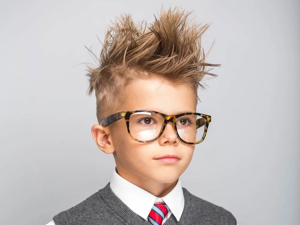 Image of Messy Hairstyle for 7 year old boy