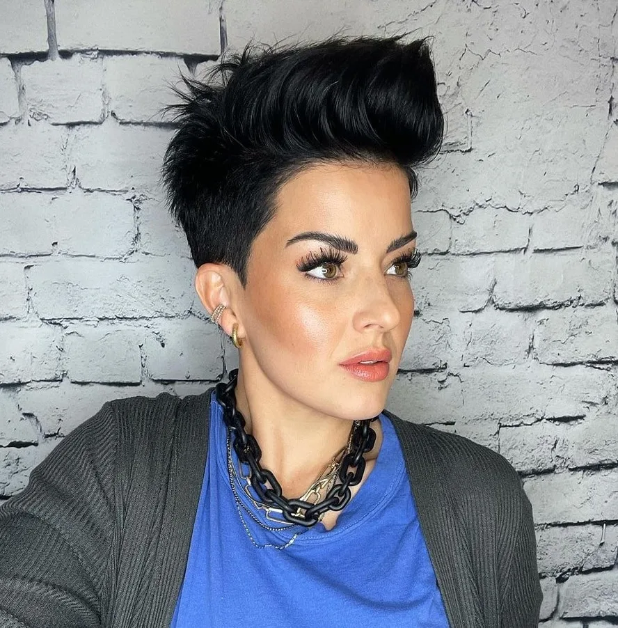 spiky pixie haircut for women