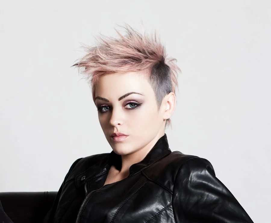 spiky pixie with undercut