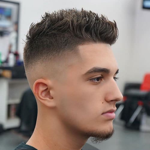 spiky fade haircut