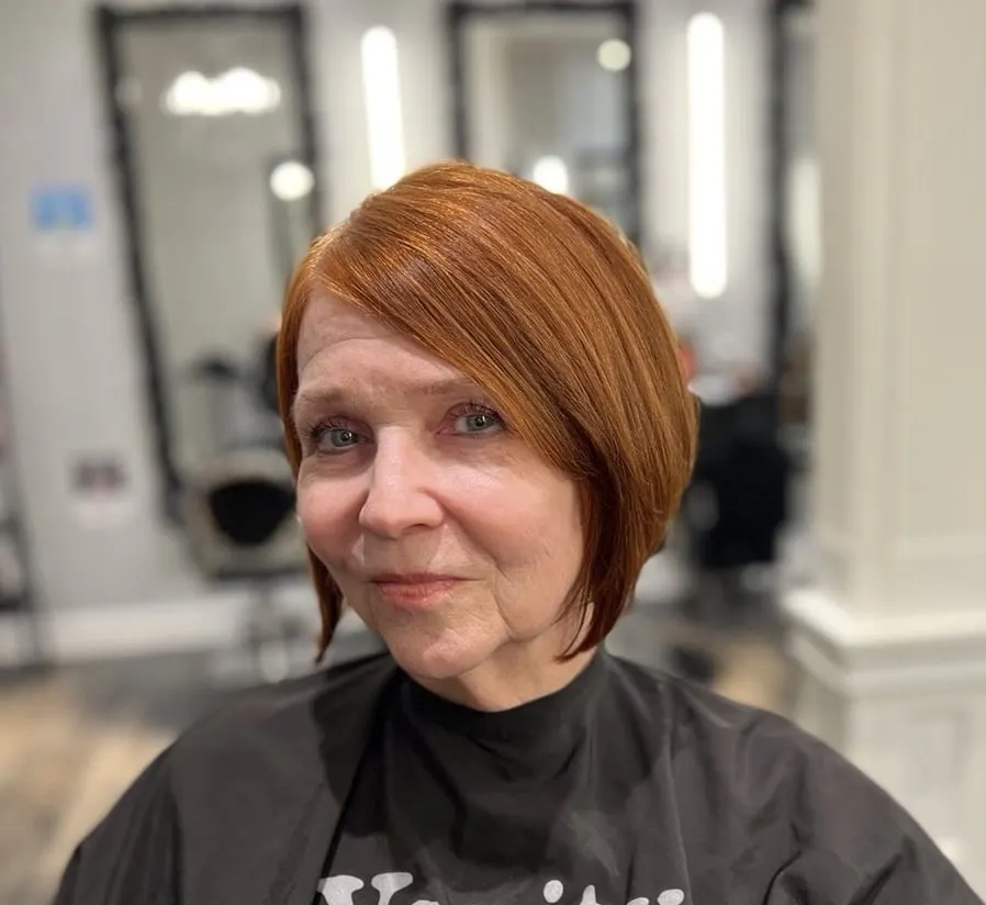 stacked angled bob