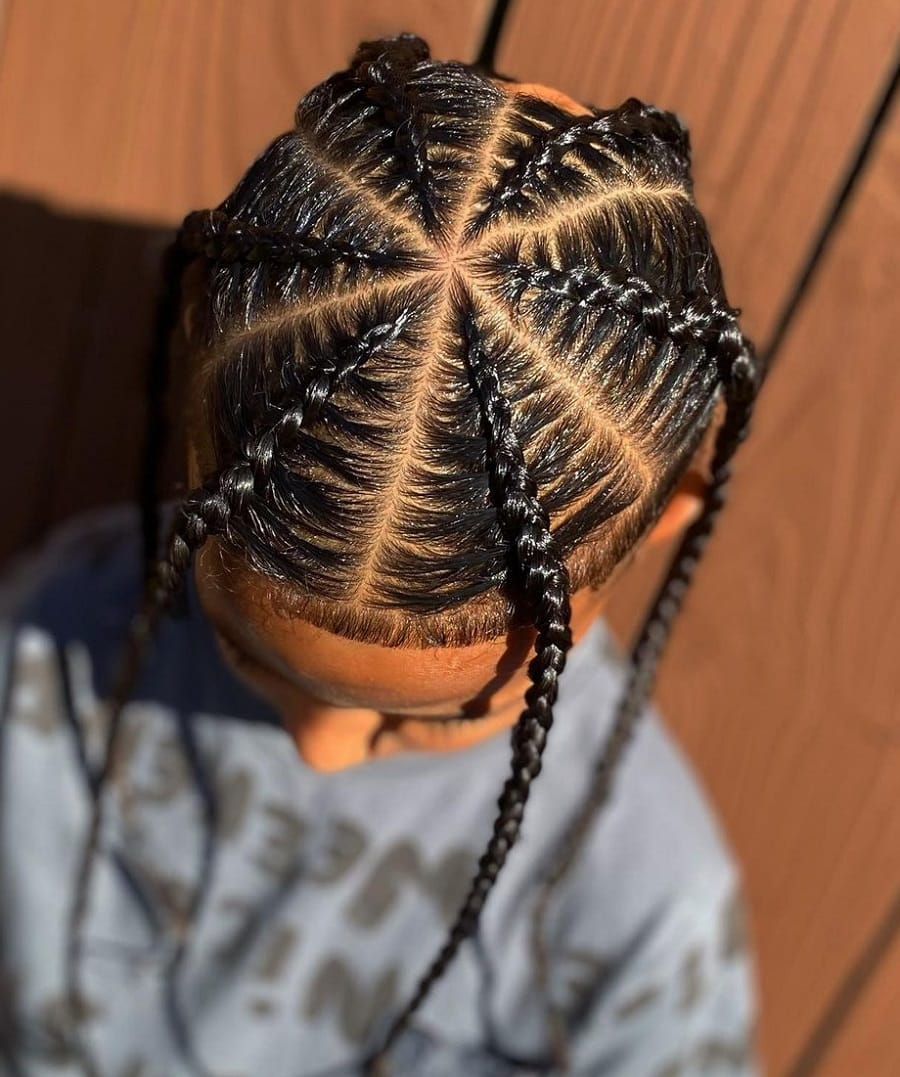 40 Cool Little Boy Braids That Are Trendy in 2024