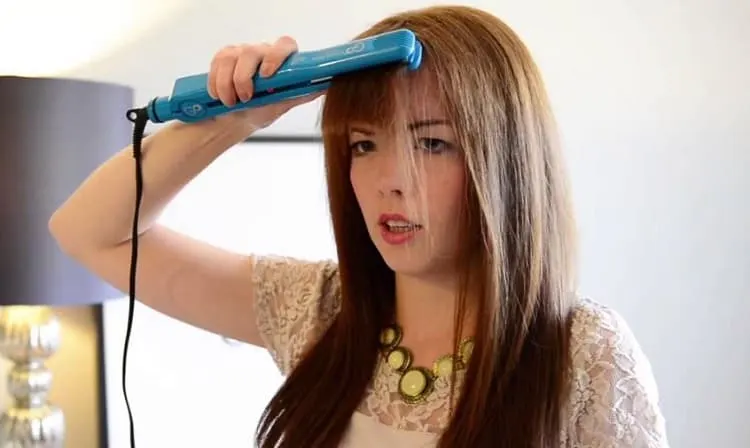 How to Straighten Curly Bangs