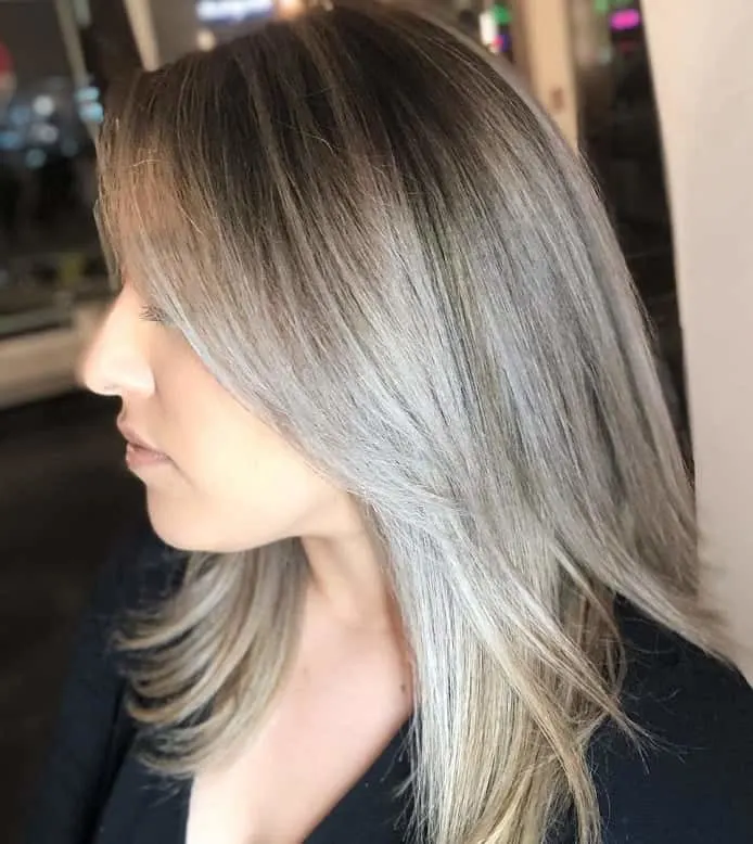 mid length straight blonde hairstyles