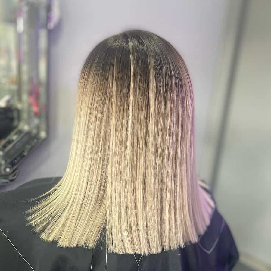 straight blonde ombre hair
