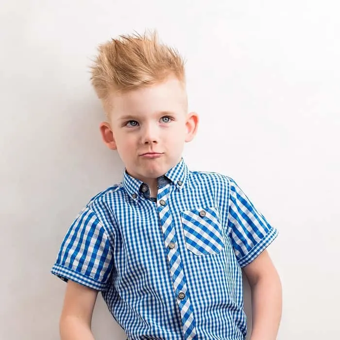 straight hair faux hawk for kids