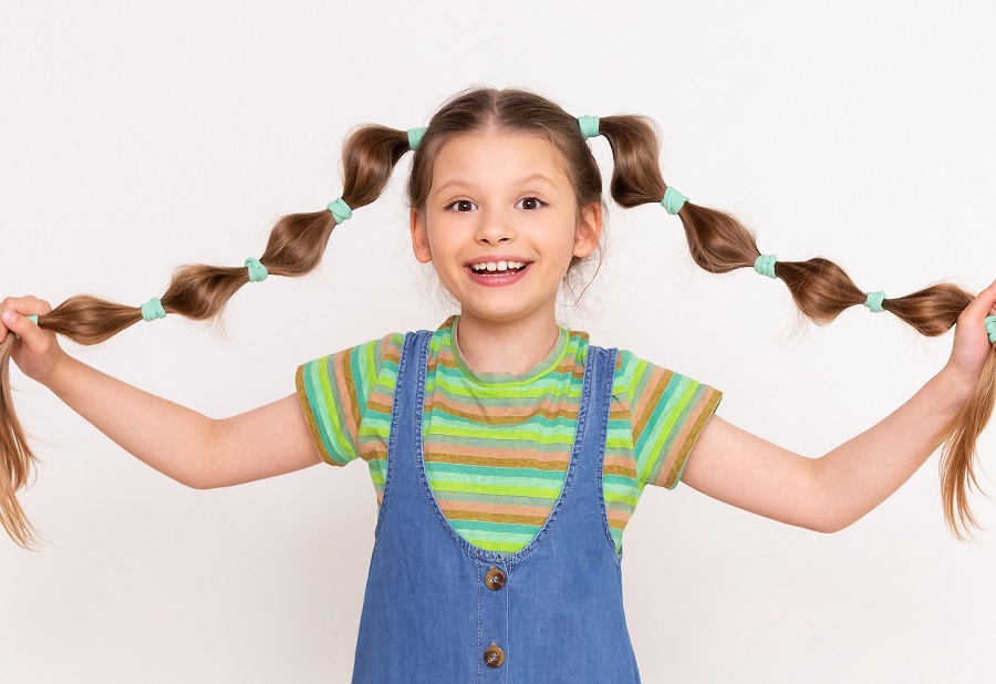 straight hairstyle for little girls