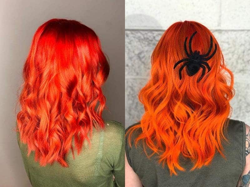 Sunset Orange Hair Color
