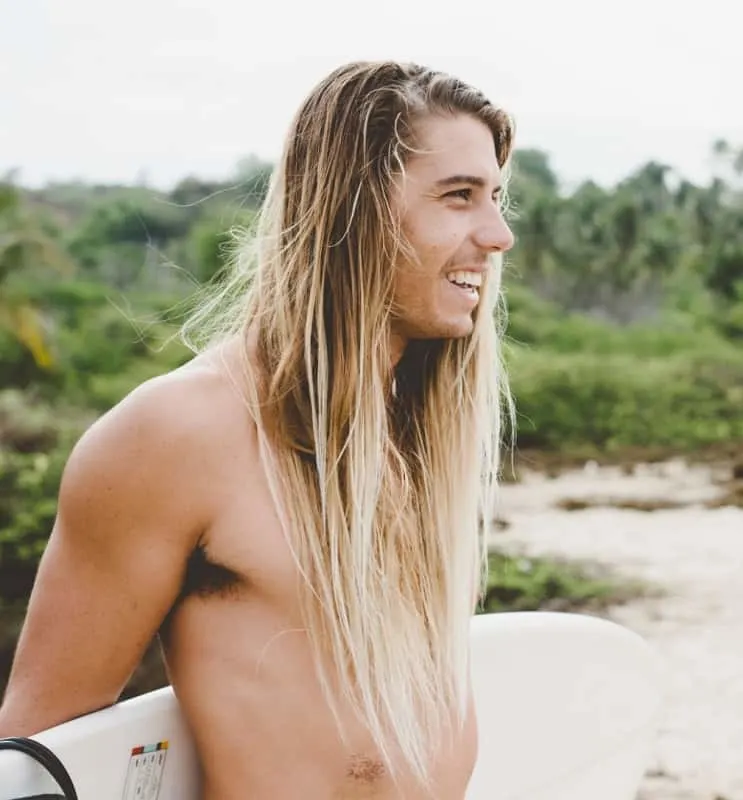 surfer boy with blonde hair