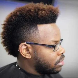 Hairline taper fade hairstyle