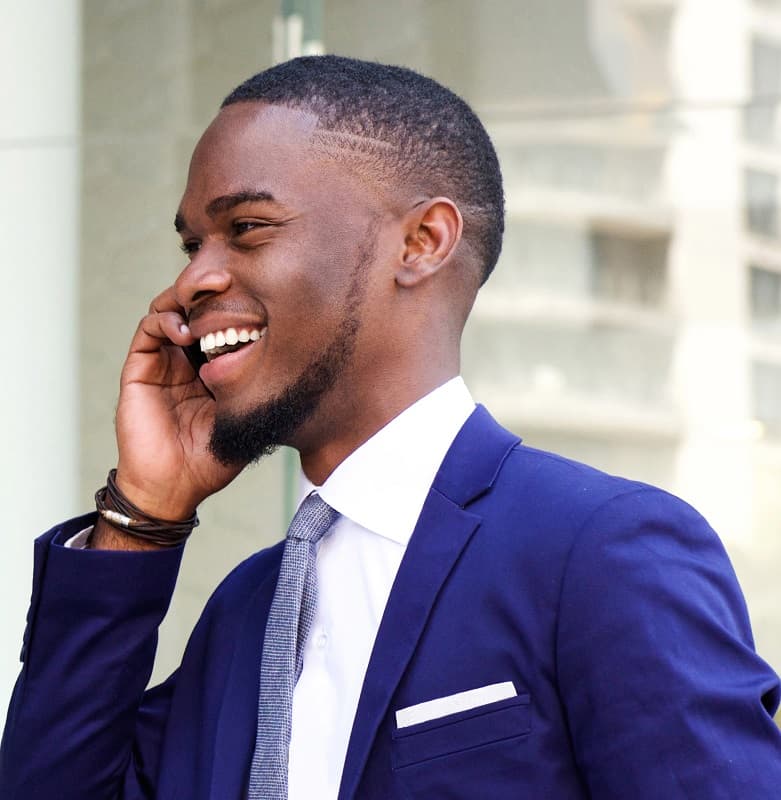 taper faded hairstyle for black guys