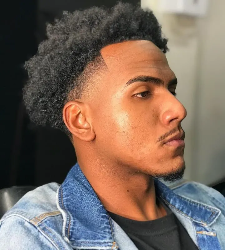 black guy's taper fade haircut