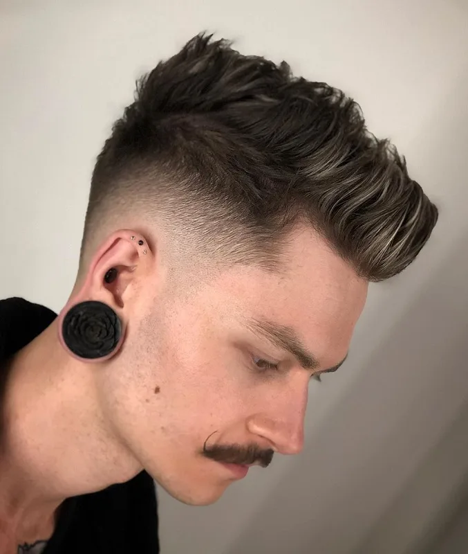 taper fade for straight hair