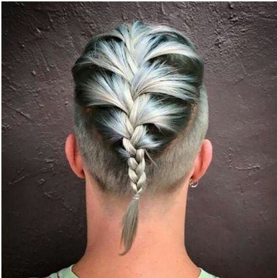 French Braid with Taper Fade
