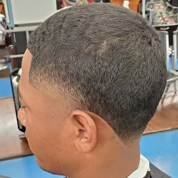 textured taper haircut for black guys