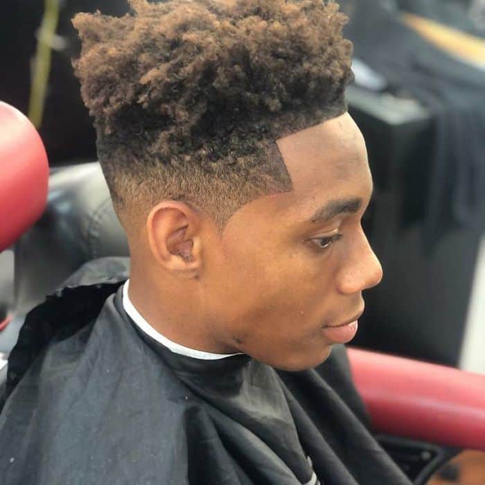 black men taper haircut
