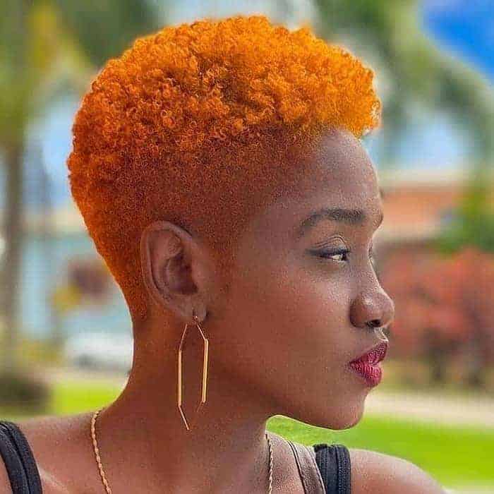 dyed tapered hairstyles for 4c natural hair 