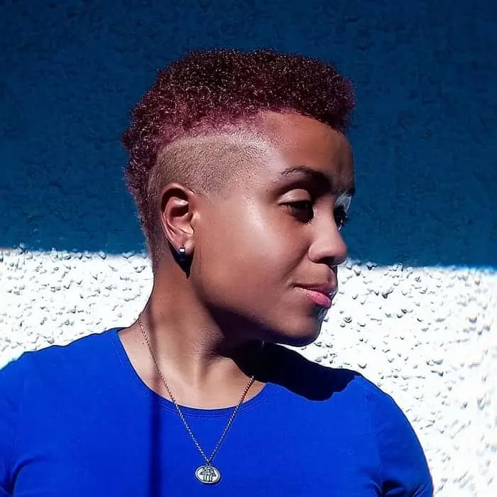 4c tapered hairstyles with line