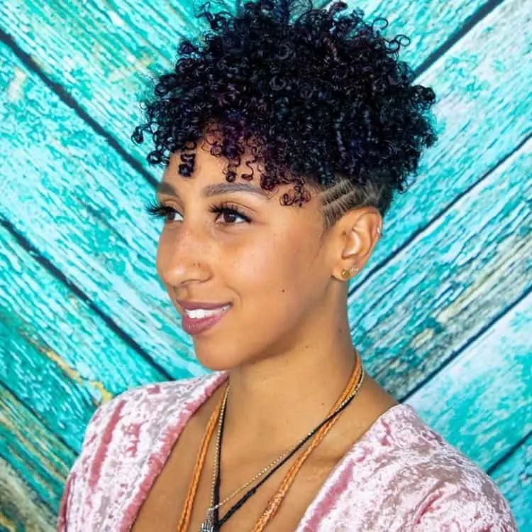 tapered pixie cut for black hair