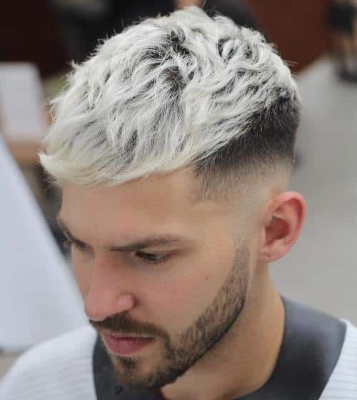 two toned tapered undercut