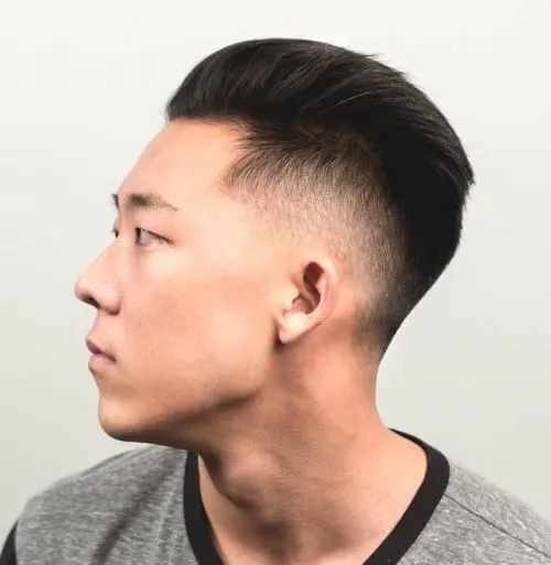 tapered undercut for asian men