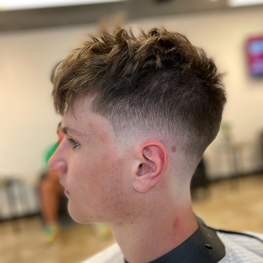 tapered undercut with fade