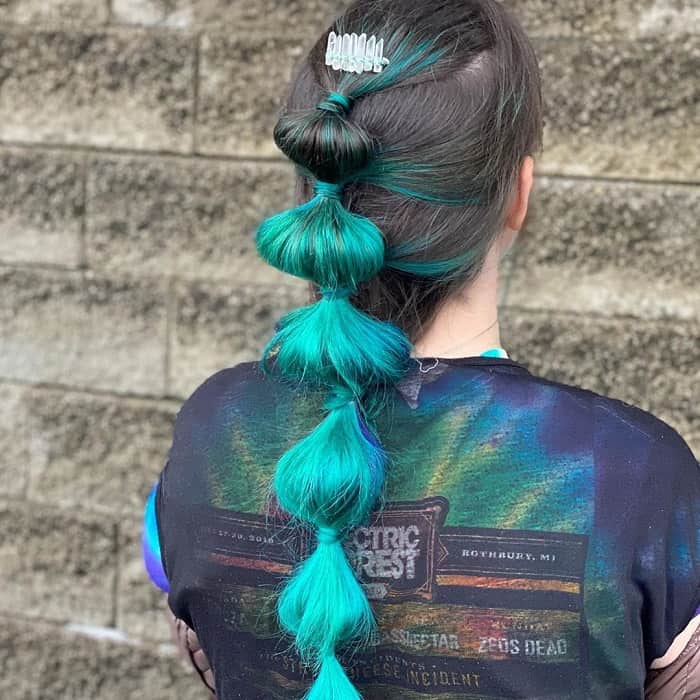 teal ombre hair