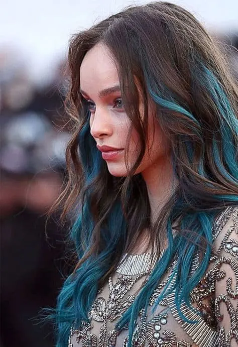 Teal ombre hairstyles for women