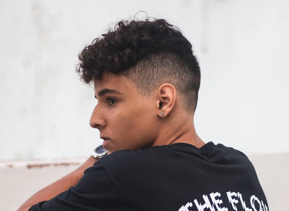 teen boy with undercut