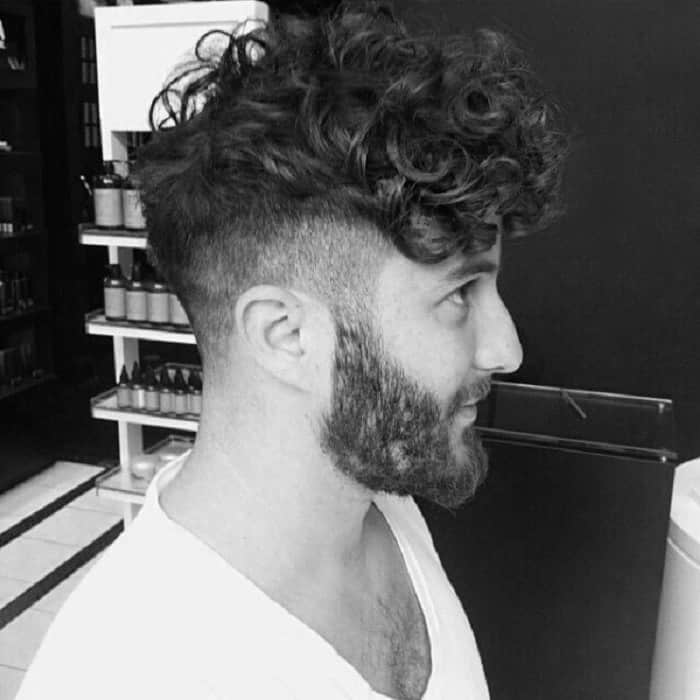 Messy Curly Low Temp Fade