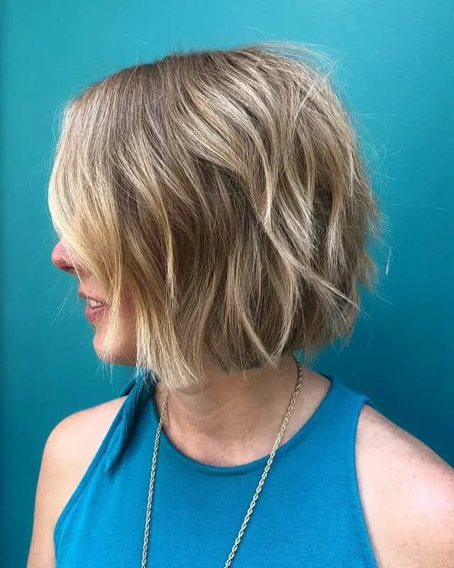 Textured Blunt Bob