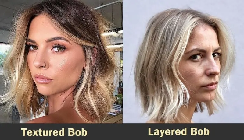 Textured Bob vs Layered Bob