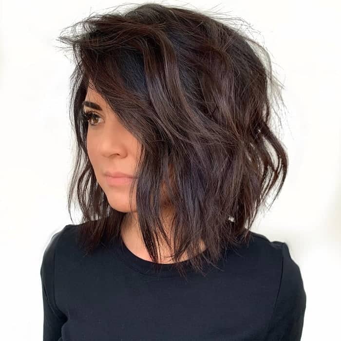 Elegant Textured Bob Haitcut Wavy Haircut