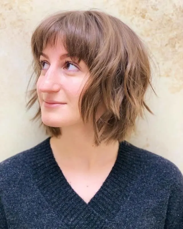 textured fringe bob