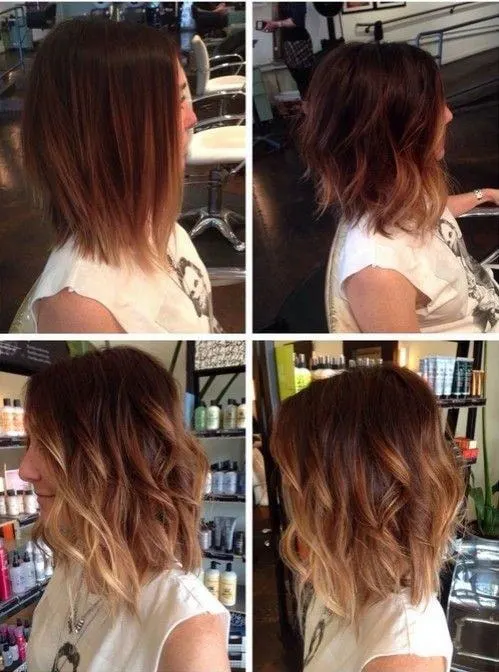 Wavy Ombre Angled Lob