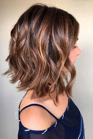 Messy Brown Thick Hair Bob for women