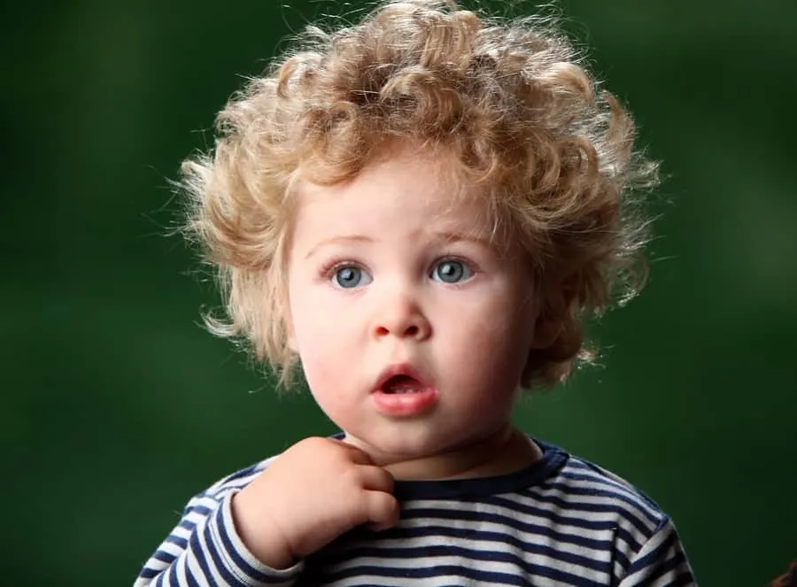 thick curly haircut for baby boys