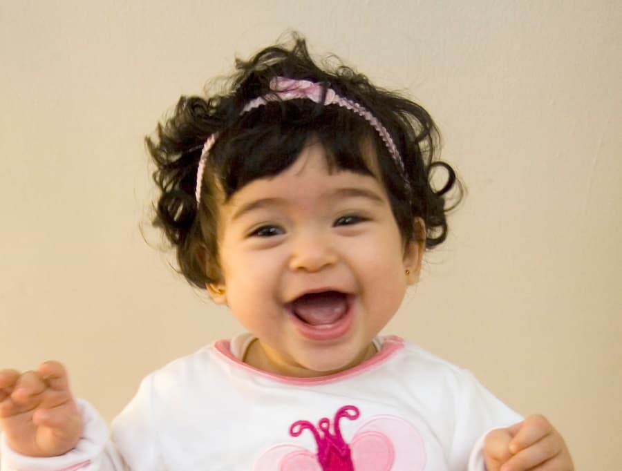 thin curly hairstyle for babies
